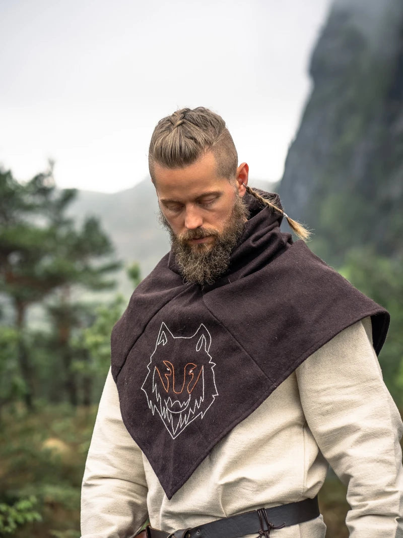 Hood, Halfdan Gugel Wolf Brown