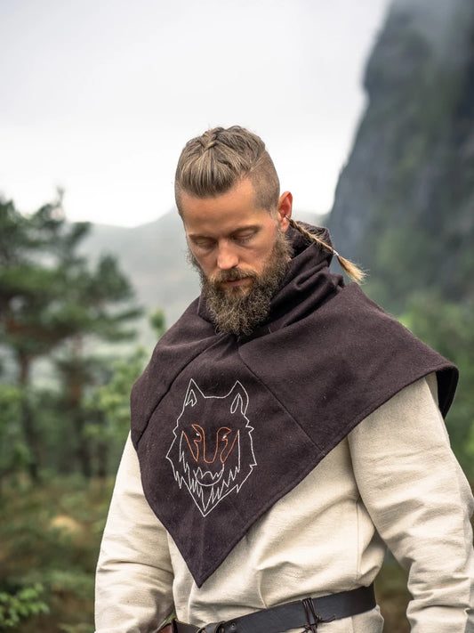 Hood, Halfdan Gugel Wolf Brown