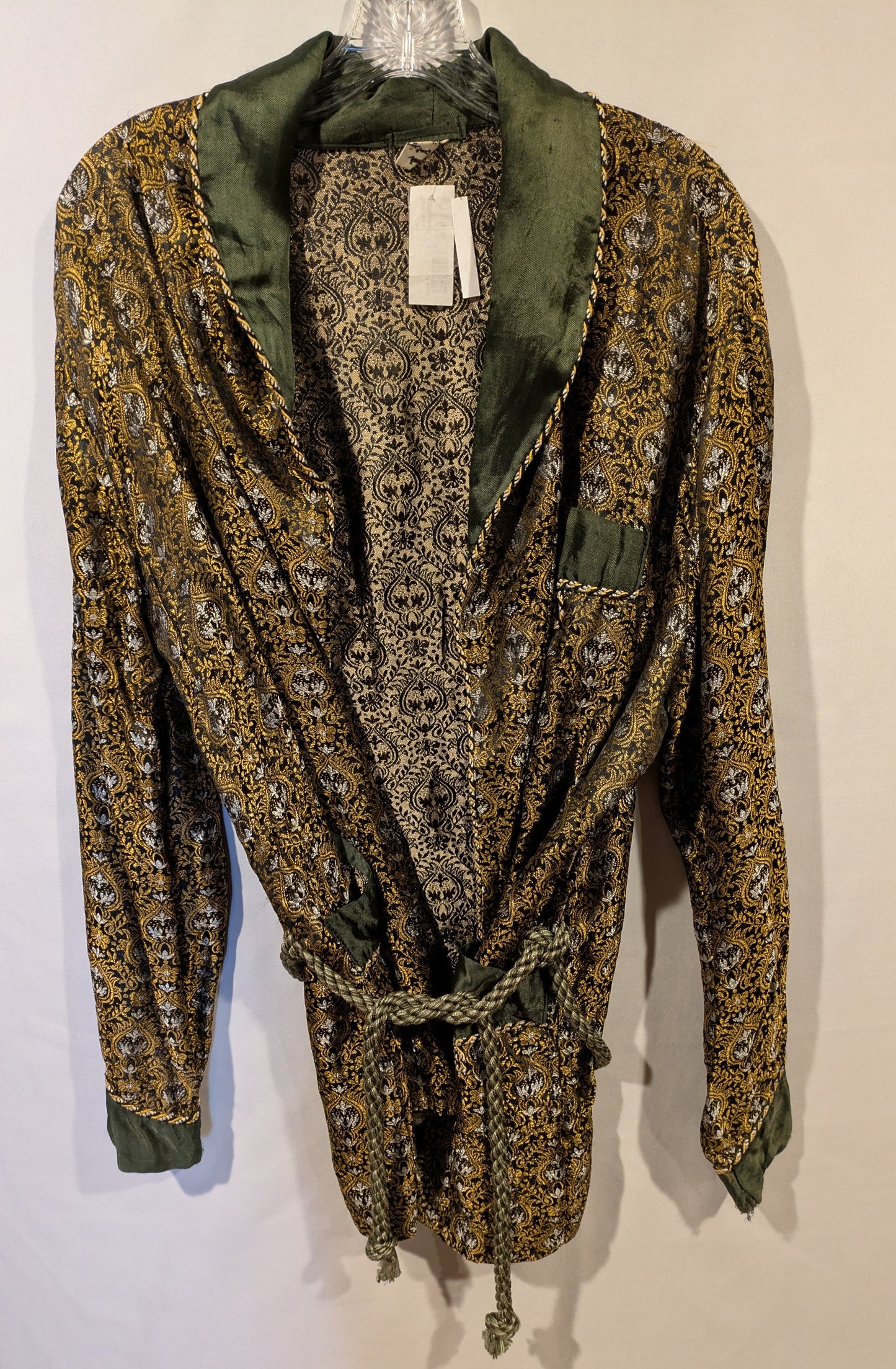 Smoking Jacket, Vintage Green 46"