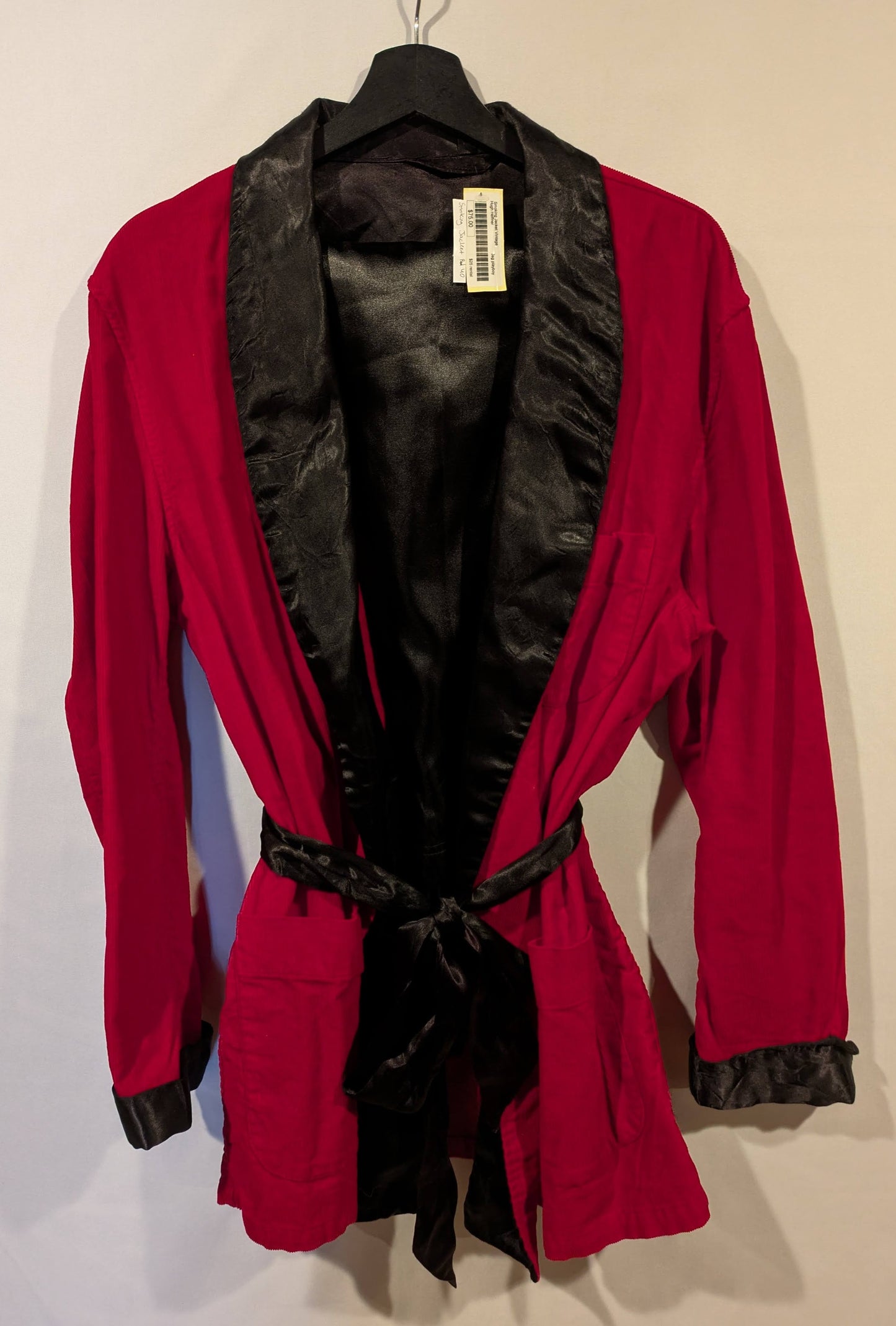Smoking Jacket, Vintage Red 40"