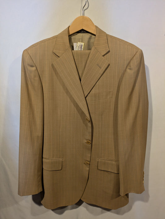 Suit, Beige Stripe 42"