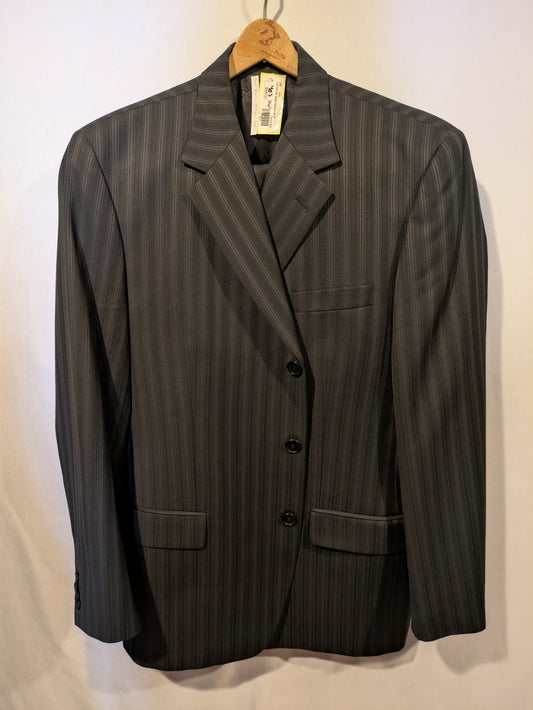 Suit, Black Stripes 2pc 40"