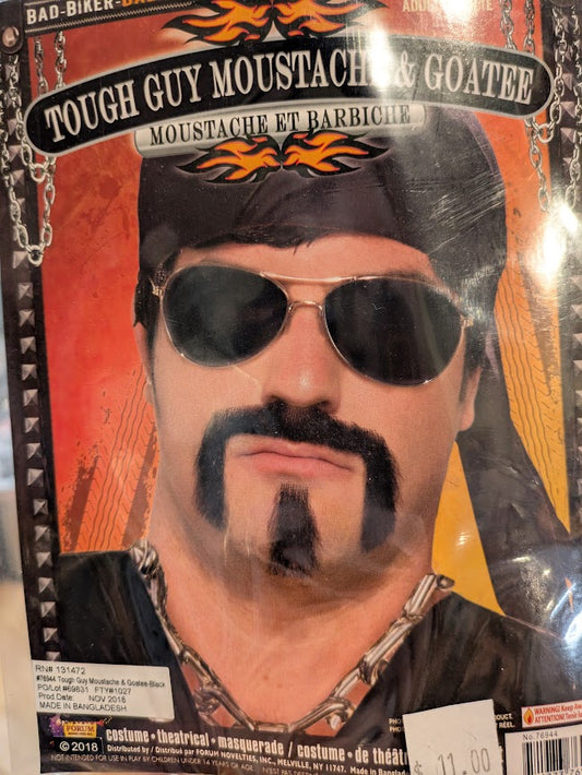 Moustache & Goatee, Biker-Black