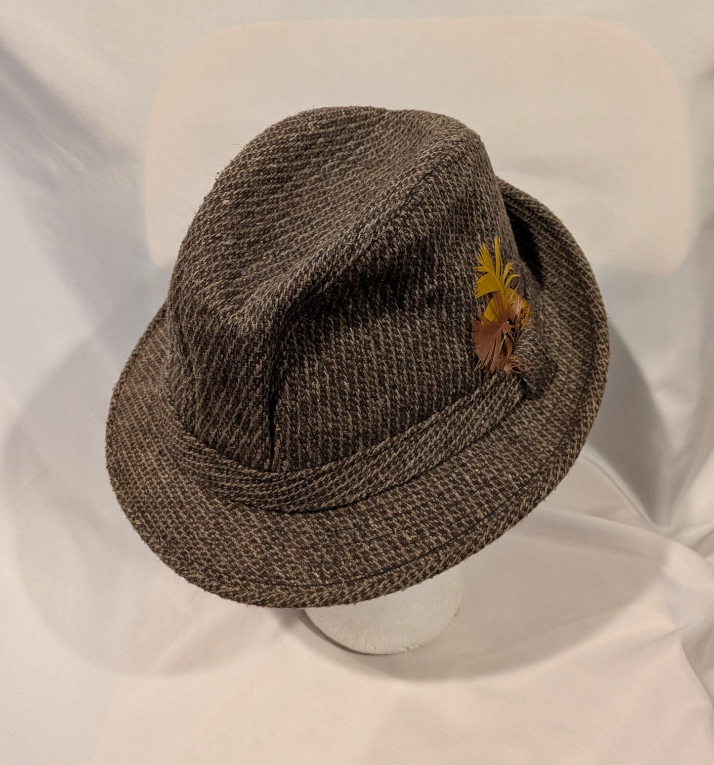 Hat, Trilby Vintage Tweed
