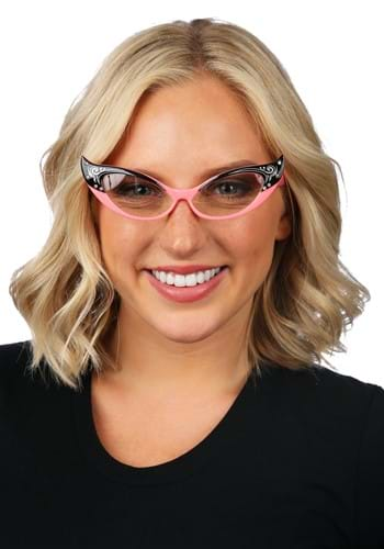 glasses, Vintage Cat Eyes-Black/Pink