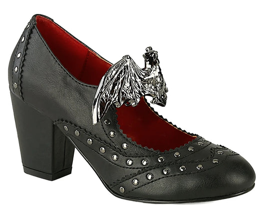 Shoe, MaryJane Vivika-Black : 9 Womens