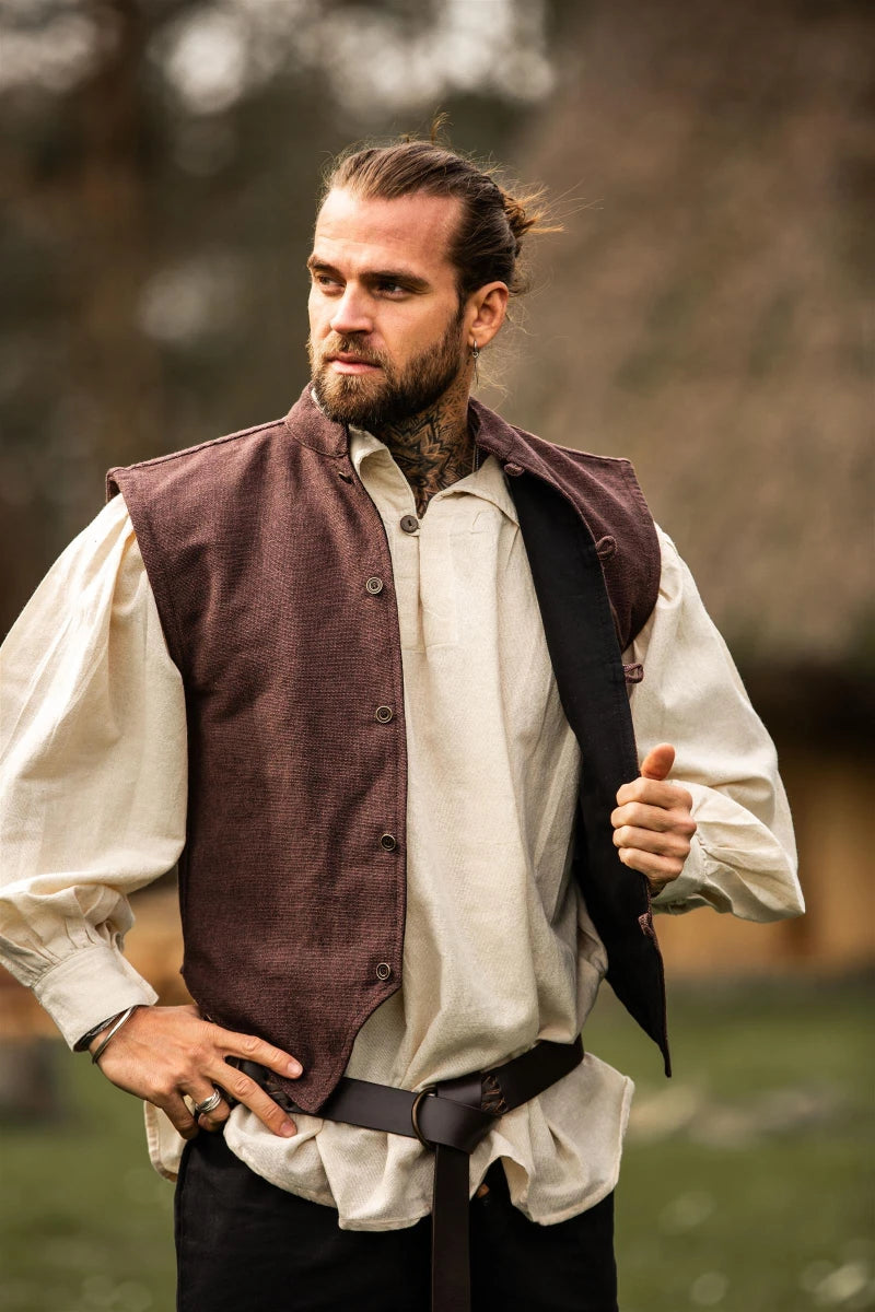 Vest, Irvin Cotton Brown S