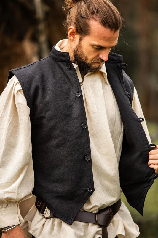 Vest, Irvin Cotton Black XXL