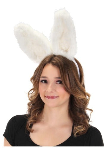 Headband, Bendy Bunny Ears-White