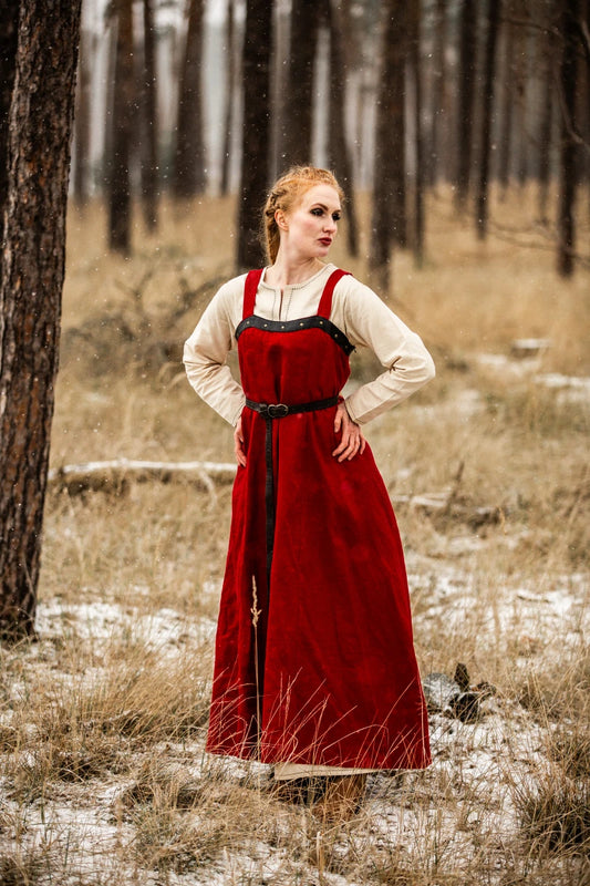 Overdress, Linen Alena Red S/M