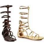 Sandals, Gladiator Flats Zena-gold : 9