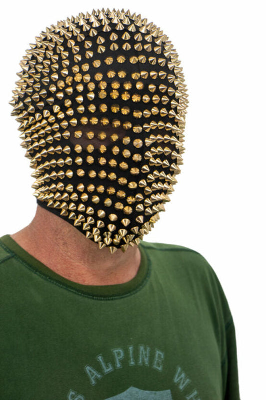 Mask, Full Face Spike Gold