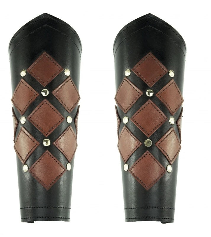 Bracers, Orm Black Brown (Pair)