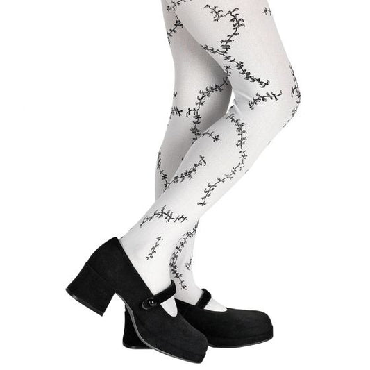 Tights, Stitched White