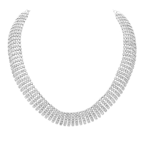 Necklace, Rhinestone Arc