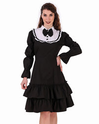 Dress, Lolita Contrast Yoke-  : 3XL