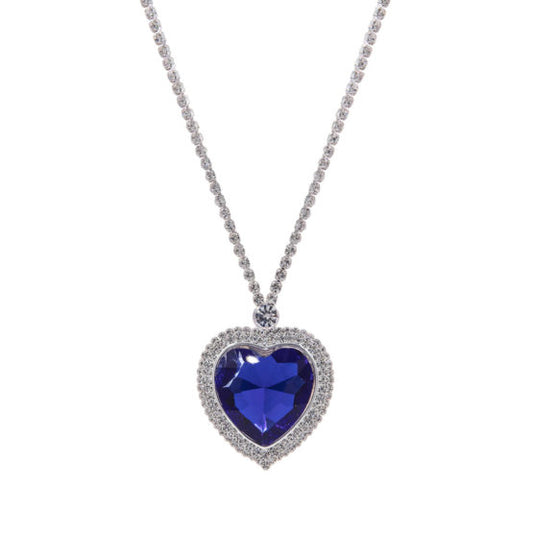 Necklace, Blue Heart