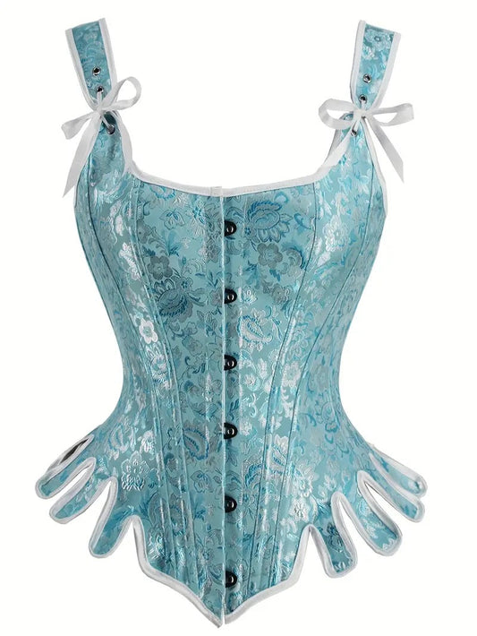 Bodice, Jacquard Blue XXL