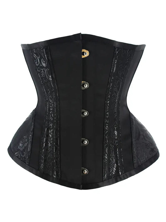 Corset, Jacquard Black L
