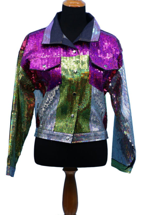 Jacket, Rainbow Sequin-  : L
