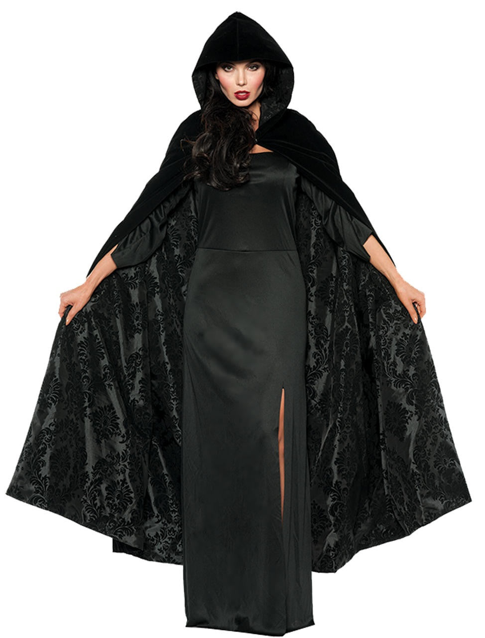 Cloak, Velvet/Flocked Black