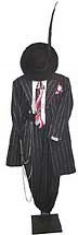 Zoot Suit 40R Black Pin Wide Lapel