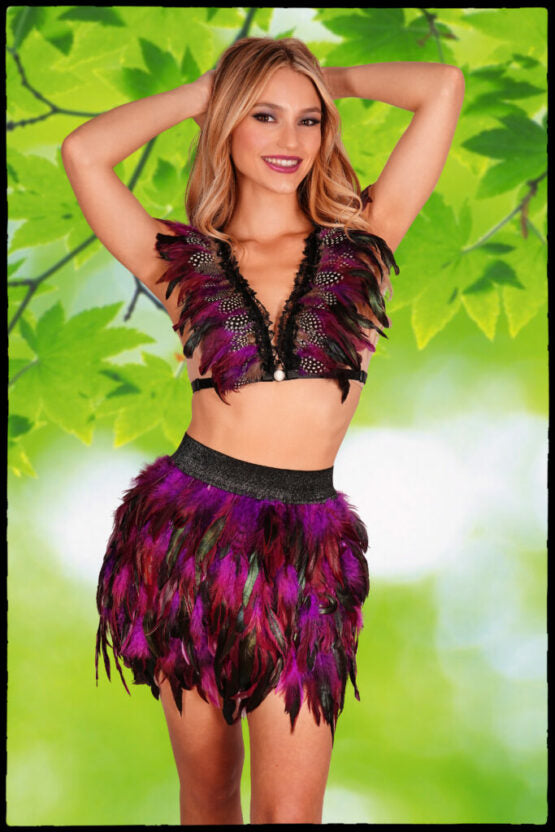 Feather Skirt and Top