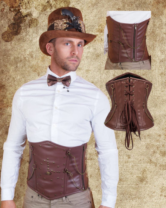 Corset Men's Vest Waistcoat