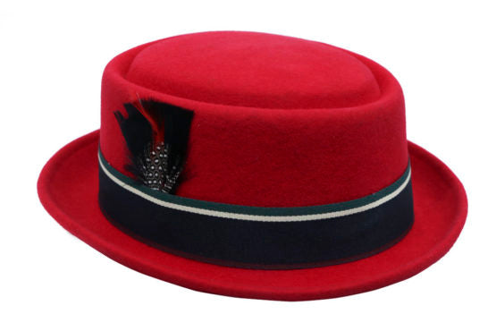 Hat, Pork Pie Red