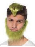 Wig and Beard Set, Grinch