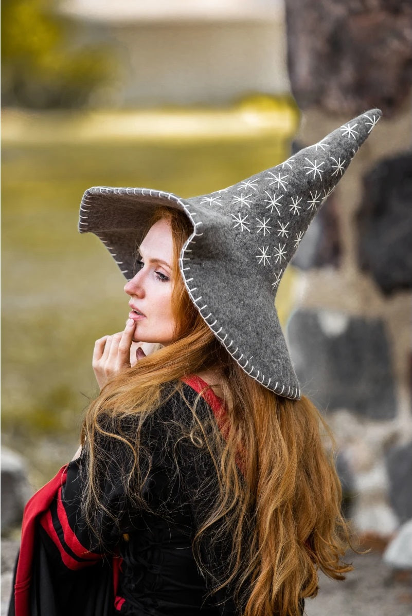Hat, Witch Star Grey
