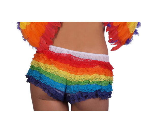 Rhumba shorts ruffle panties-rainbow : one size