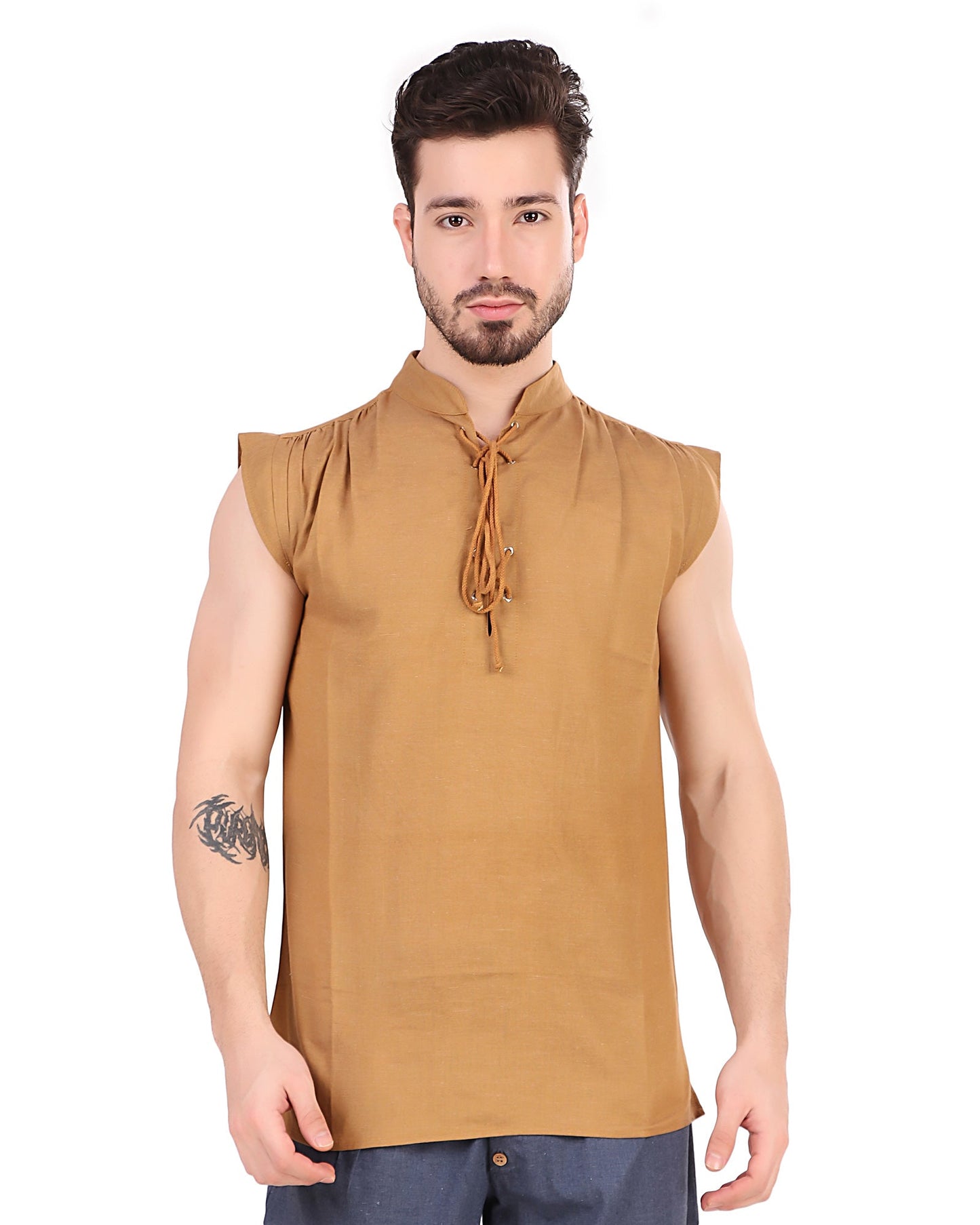 Shirt, Sleeveless Pirate L Gold