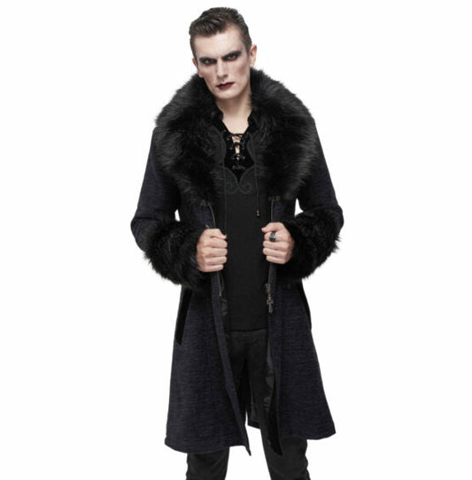 Coat, Gothic Fur Frock