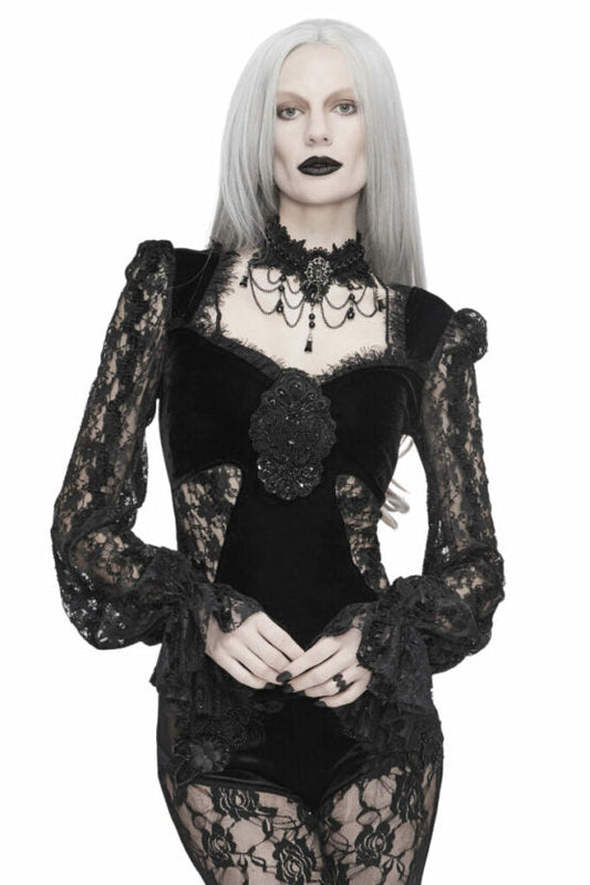 Top, Black Lace and Velvet