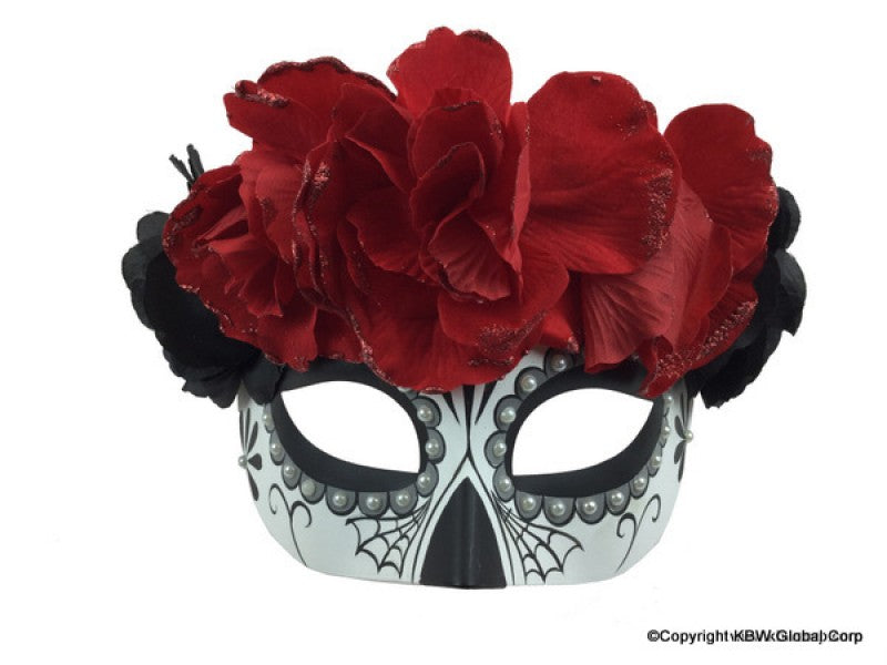 Mask, Day of the Dead Flowers