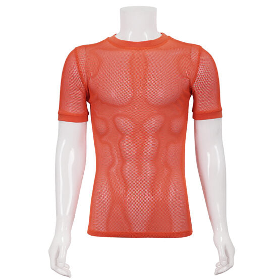 Shirt, Mesh Neon Orange-  : Medium