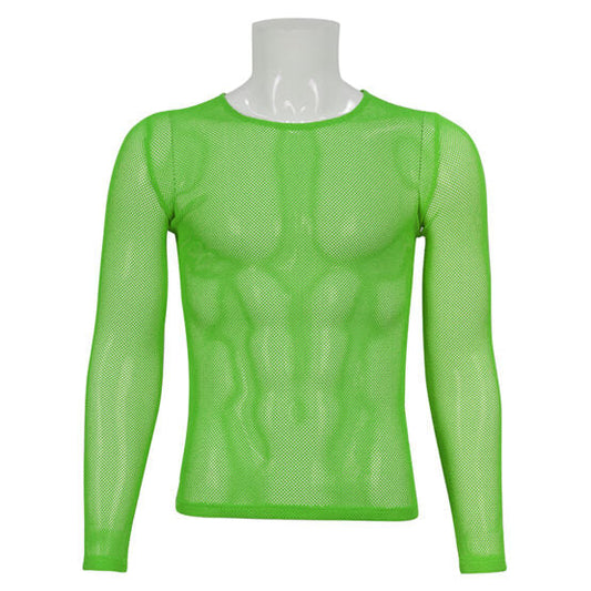 Shirt, Mesh Neon Green-  : M