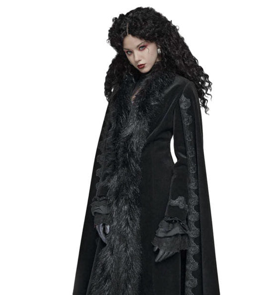 Coat, Fur Trim Gothic-  : 2XL