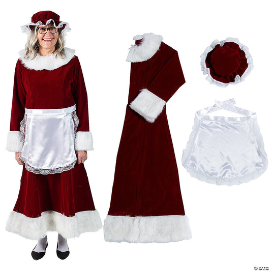 Dress, Mrs. Claus Burgundy