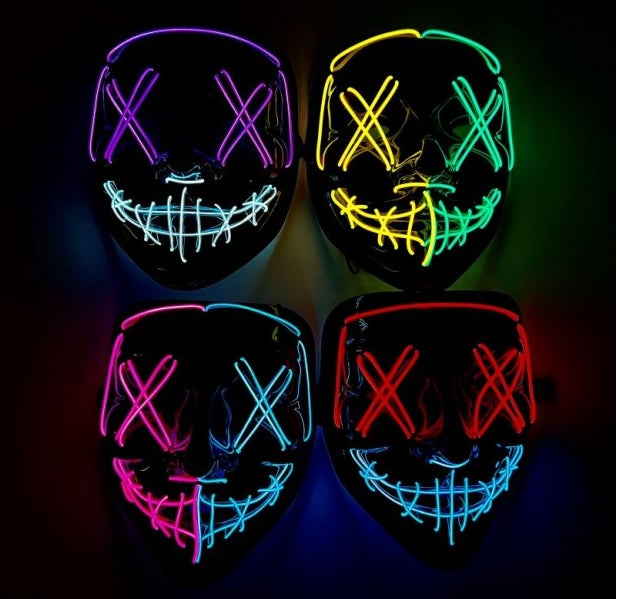 Mask, Neon Light Asst – A Masquerade Costume