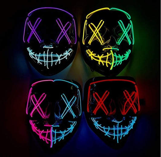 Mask, Neon Light Asst